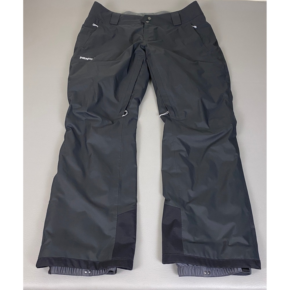 Patagonia Insulated Snowbelle Pants Women's Size XL Black Ski Snowboard Recco